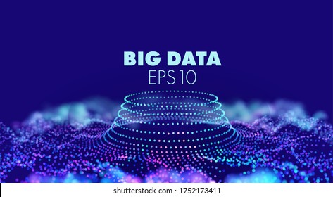 Graphic modern pattern. Light effect. Cyber binary. Modern pattern with bigdata on light background for web design. Blue particles stream. Big data.