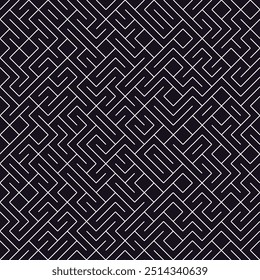 Grafische moderne Muster mit Linien. Nahtloser Vektorhintergrund. Weiße und schwarze Textur. Webdesign, Textilien, Tapeten, Verpackungen