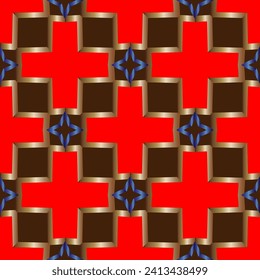 Graphic modern pattern. Simple lattice graphic design. abstract background with squares . Geometry gold grid texture. Pattern for commercials.