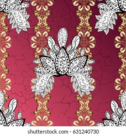 Graphic modern pattern. Wallpaper baroque, damask. Pattern floral pattern. Vector background.