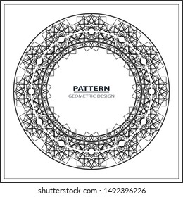 Graphic monochrome, openwork, lace, ornament, laser, decorative frames round