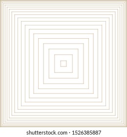 Graphic of multi square vector. Design stripe gold on white background. Design for illustration, concept, texture, background. Set 17