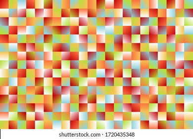 graphic multicolored gradient square tile for background