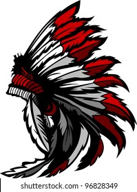 Graphic Native American Indian Chief Headdress