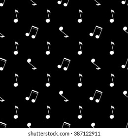 graphic note seamless pattern, music background