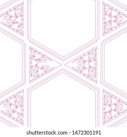 graphic nouveau fretwork pattern design