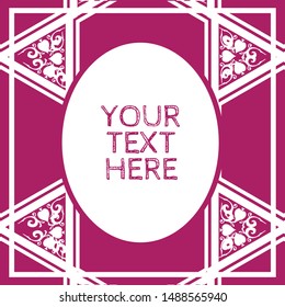 graphic nouveau fretwork pattern design