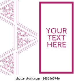 graphic nouveau fretwork pattern design