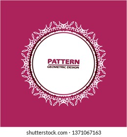 Graphic ornament. Vector pattern. Abstract geometric frame. Circles abstract background
