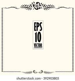 graphic ornamental decorative border frame
