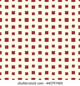 Graphic ornamental tile, vector continuous pattern made using checkers and squares. Vintage art abstract seamless texture can be used as wallpaper and in textile design.