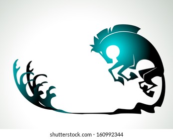 graphic outline image of horse, illustration image