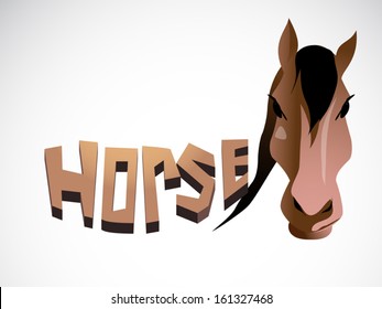graphic outline image of horse, illustration image