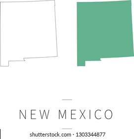 Graphic outline of New Mexico
