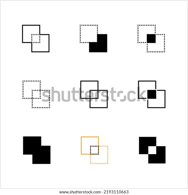 Graphic Path\
Effect Icon, Shape Exclude, Weld, Trim, Crop, Common, Cut, Outline,\
Merge Vector Art\
Illustration