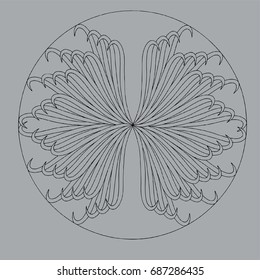 graphic pattern abstract vector background. Modern stylish texture. black and grey.