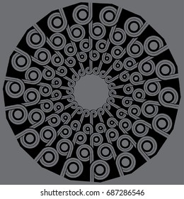 graphic pattern abstract vector background. Modern stylish texture. black and grey.