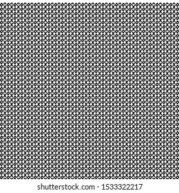 Graphic pattern consisting of rows of small diamonds and crosses. Textile. Paper. Monochrome. Retro. Decorative. Vector illustration.