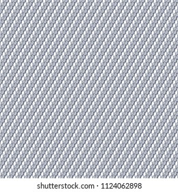 Graphic pattern with decorated oblique strips and repeated alternately. Striped ornament made from blue hatch. Vector illustration.