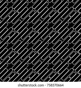 Graphic pattern with diagonal stripes. Seamless vector background. Black and white pattern