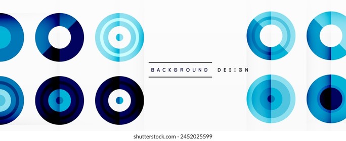 Graphic with a pattern of electric blue circles on a white background, resembling a scientific logo. The circles vary in size and create an interesting visual effect