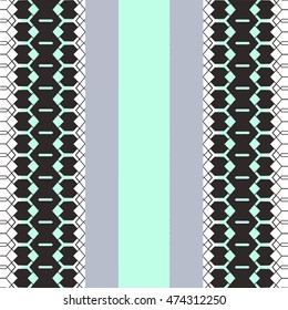 Graphic pattern. Geometric simple print. Vector repeating texture.