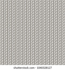 A graphic pattern like as a striped braided fabric. Texture of wool sweater. Illustration. 