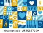 graphic pattern for oktoberfest germany beer