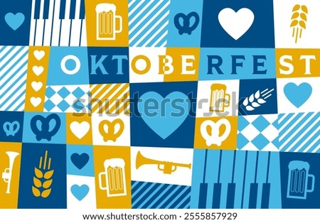 graphic pattern for oktoberfest germany beer