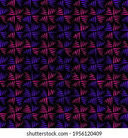 graphic pattern in pink and purple.