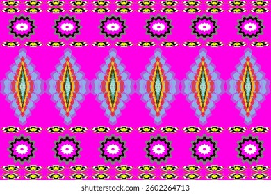 Graphic pattern graphic pink red yellow pattern