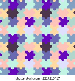 Graphic pattern with puzzles. Great element for your design. 