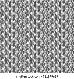 Graphic pattern with repeated elongated shapes. Monochrome decorative spotted background. Abstract vector