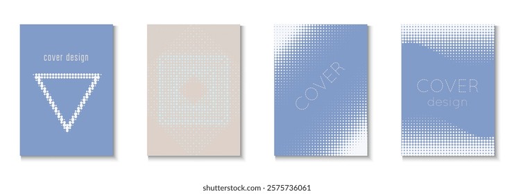 Graphic Pattern Set. Summer Circles With Modern Art. Minimalistic Brochure In 2d Frame. Dot Flyer. Minimalist Business Template. Geometric Music Texture. Trendy Graphic Pattern