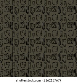 Graphic pattern with silhouette chips