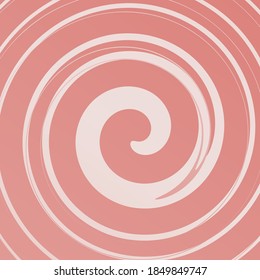 graphic pattern of spiral twisting stripes of different shapes and widths. Twisted background.