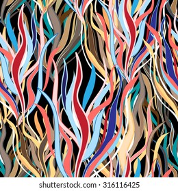 Graphic pattern vector a beautiful colorful plants