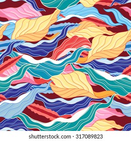 Graphic pattern vector a beautiful colorful plants