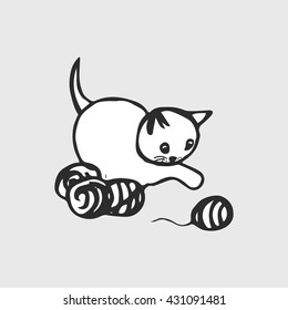 Graphic picture of a kitten