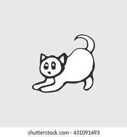 Graphic picture of a kitten
