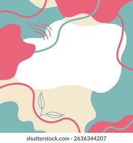 Graphic post template color background