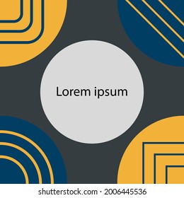 Graphic poster template for design and event