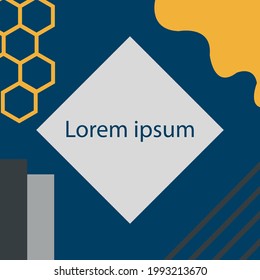 Graphic  poster template for your design and your event
