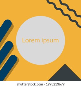 Graphic  poster template for your design and your event