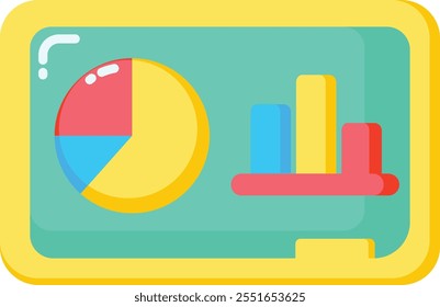 Graphic presentation in board element illustration