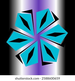 graphic with pyramid technology symbol