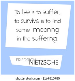 Graphic quote by 19th century german philosopher Friedrich Nietzsche