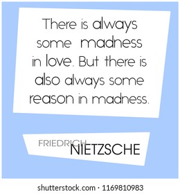 Graphic quote by 19th century german philosopher Friedrich Nietzsche