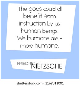 Graphic quote by 19th century german philosopher Friedrich Nietzsche