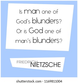 Graphic quote by 19th century german philosopher Friedrich Nietzsche